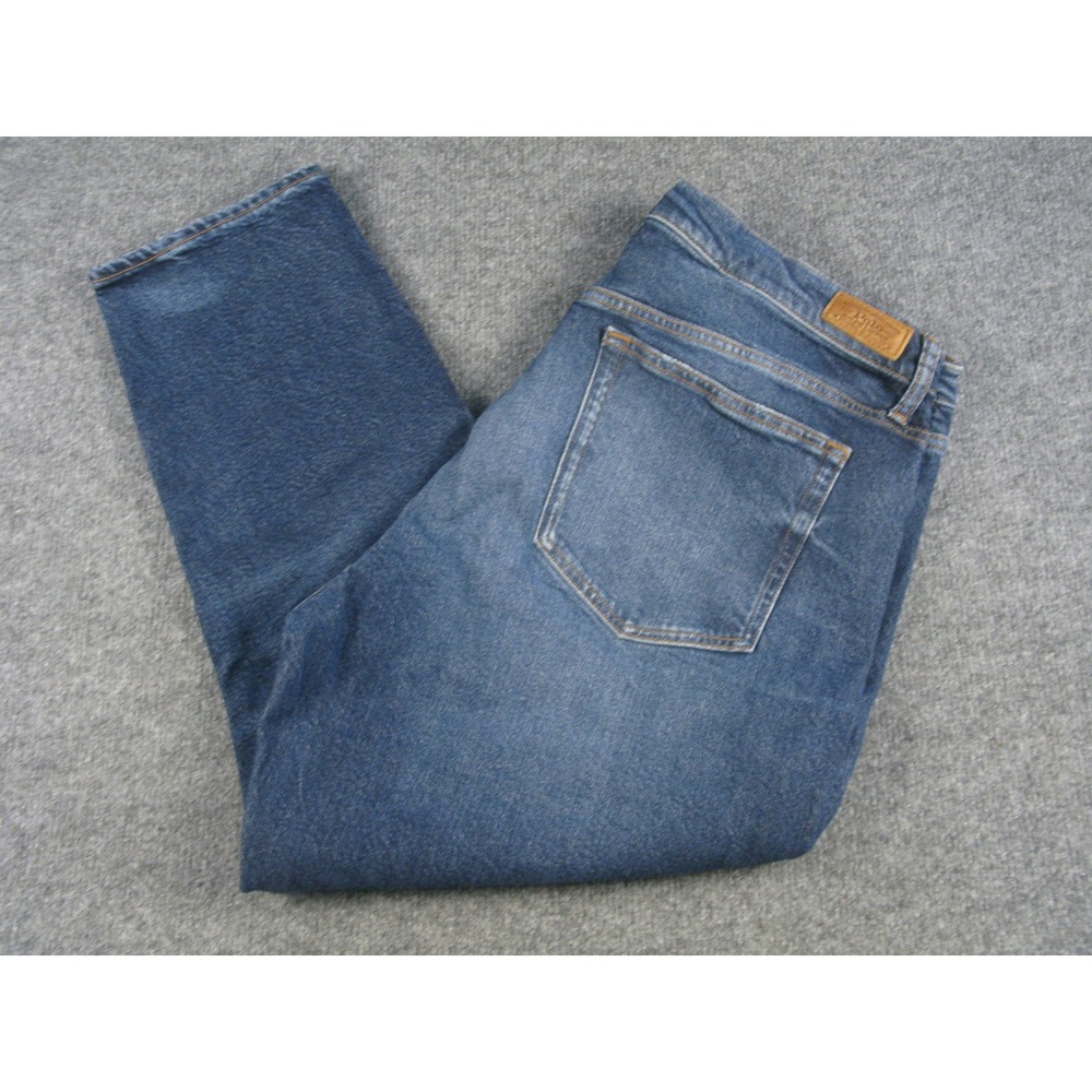 Polo Ralph Lauren Tompkins Mid Rise Skinny Crop Jeans Blue Womens Size 34 #2021